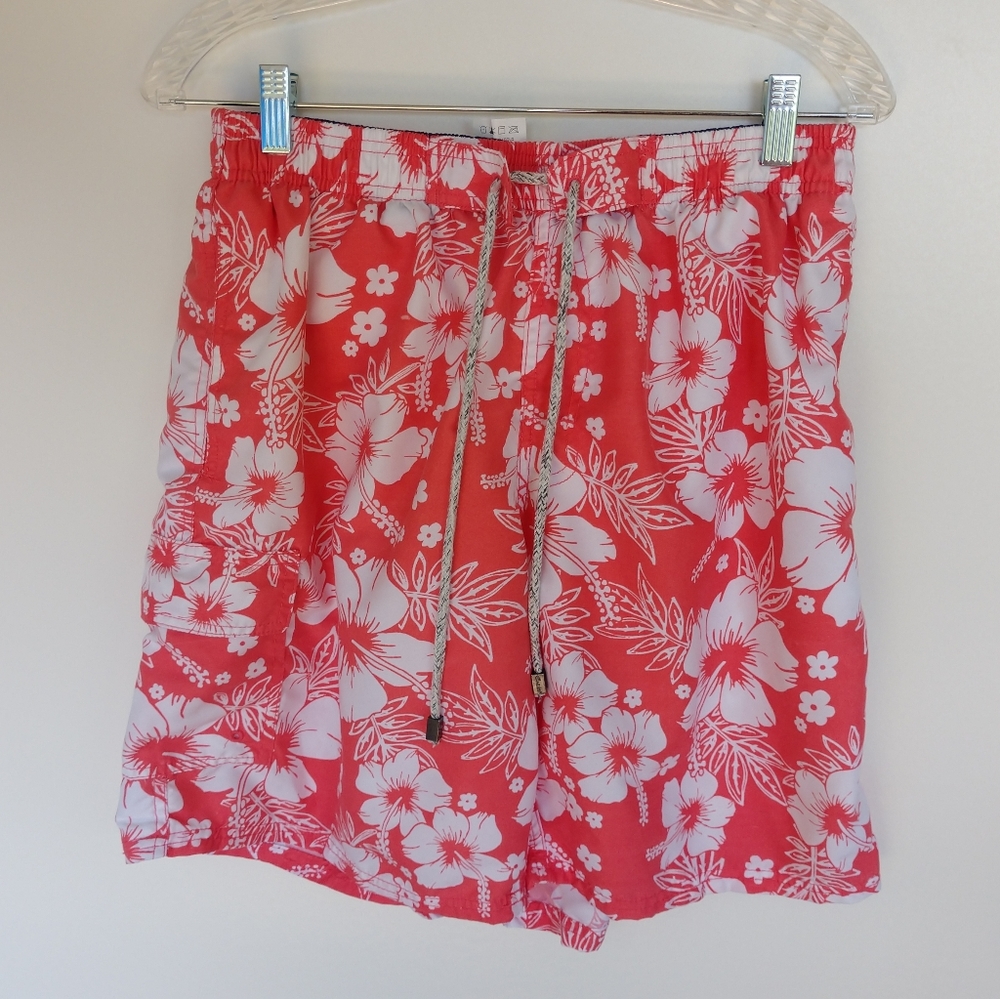 Swim trunks Hawaiian print size Large